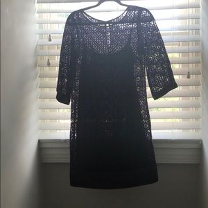 Eggplant lace dress